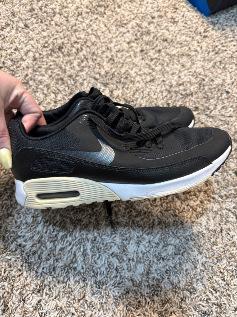 Nike Black & White Air Max Running Sneakers